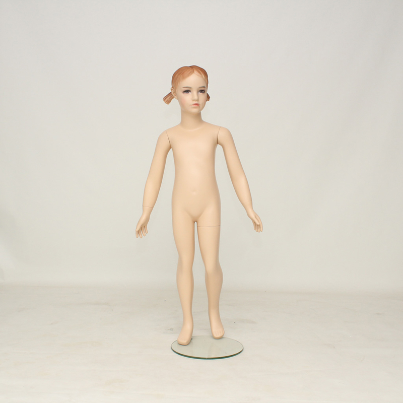Kids Mannequins Girl Realistic Head,Full Body,Fully Formed Hands,Matte Skin  M-F01